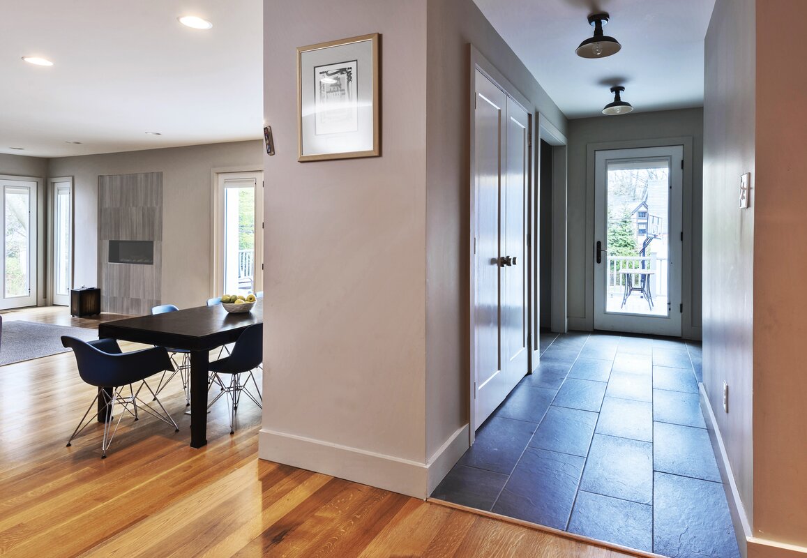 Modern Foyer Design Photo by saiman design, LLC | Wayfair